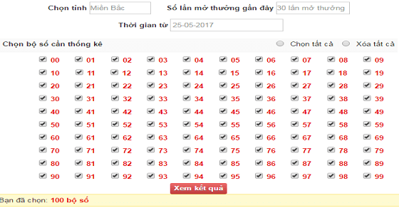 Thống kê tần suất lô tô giúp người chơi lọc ra những bộ lô ra nhiều nhất hay ít nhất