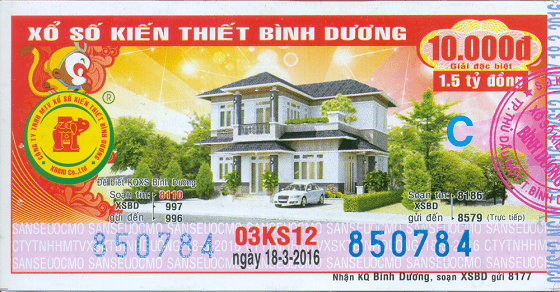 Vé số Bình Dương và Công ty xổ số kiến thiết Bình Dương Vé số Bình Dương và Công ty xổ số kiến thiết Bình Dương